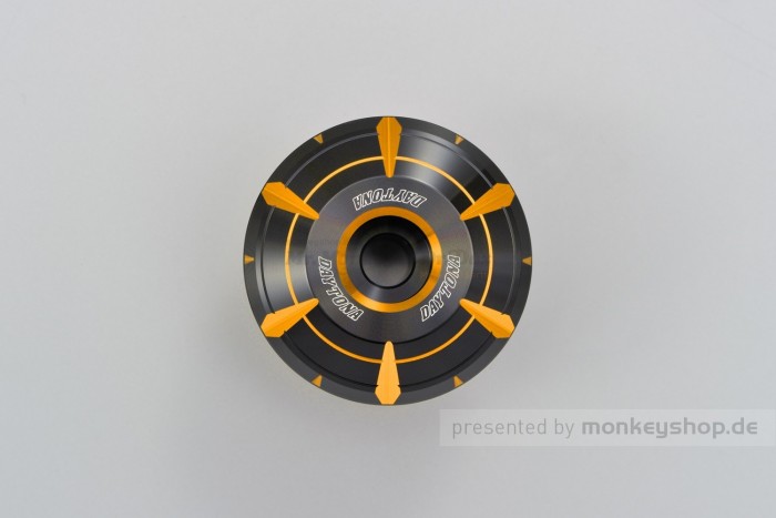 Daytona HANABI Lenkerenden Set Aluminium gold schwarz 2-farbig eloxiert 14 - 19 mm