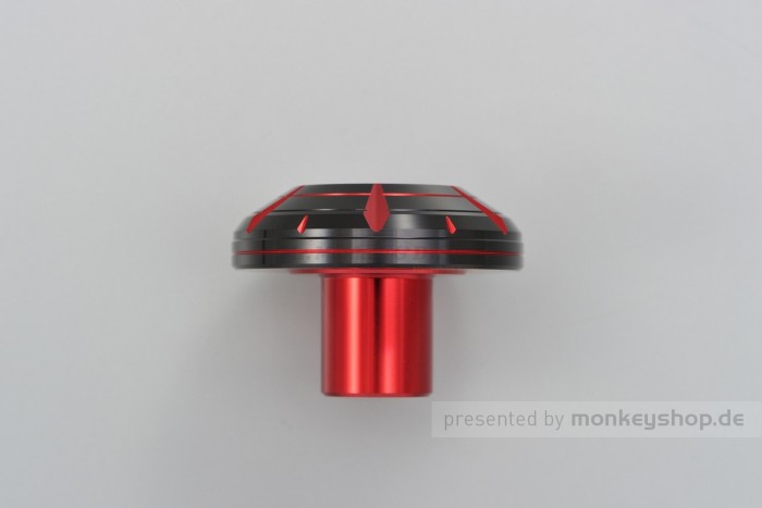 Daytona HANABI Lenkerenden Set Aluminium rot schwarz 2-farbig eloxiert 14 - 19 mm