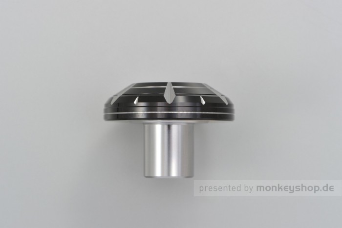 Daytona HANABI Lenkerenden Set Aluminium silber schwarz 2-farbig eloxiert 14 - 19 mm