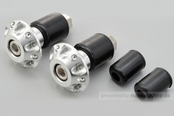 Daytona Lenkerenden Set Aluminium silber eloxiert 14 - 19 mm