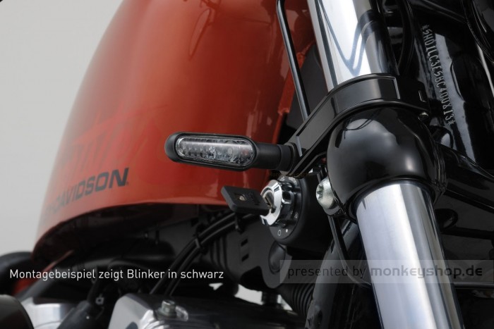 Daytona D-Light LED-Blinker Paar (chrome / clear)