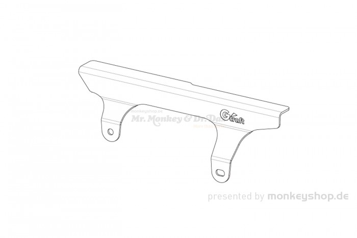 G-Craft Kettenschutz Aluminium f. Monkey 125