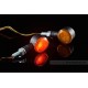 Daytona D-Light SOL-W LED-Blinker Paar (schwarz matt / orange)