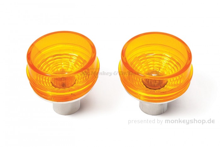 Takegawa "BLAZE" Blinker Glas orange m. Glühlampen f. Monkey