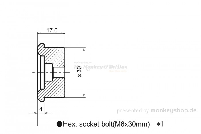 Daytona "D-MIRROR" Lenkerenden Spiegel Adapter Suzuki schwarz