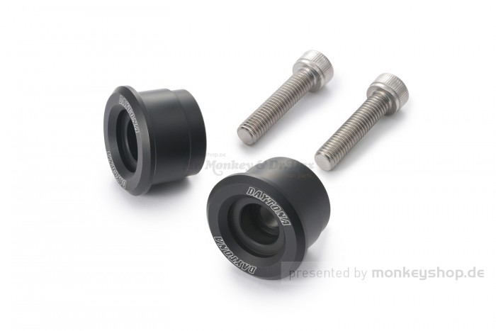 Daytona "D-MIRROR" Lenkerenden Spiegel Adapter Kawasaki schwarz