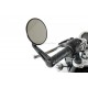 Aluminium Lenkerenden Spiegel schwarz rund f. MSX + Monkey 125