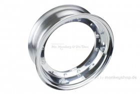 Kepspeed 3.50x10 Felge Aluminium poliert 2-teilig f. Dax