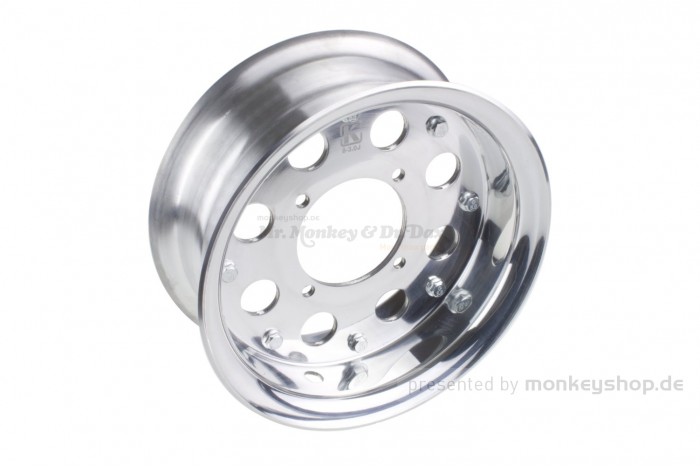 Kepspeed 3.00x8 Felge Aluminium poliert 2-teilig f. Monkey