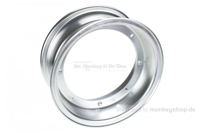 Zhenhua 4.00x10 Felge Aluminium silber eloxiert 2-teilig f. Dax