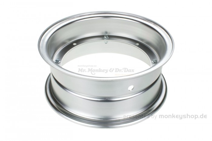 Zhenhua 4.00x10 Felge Aluminium silber eloxiert 2-teilig f. Dax