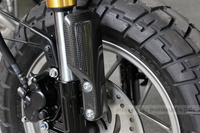 TYGA Carbon Fork Guards Gabelschützer Set f. Monkey 125