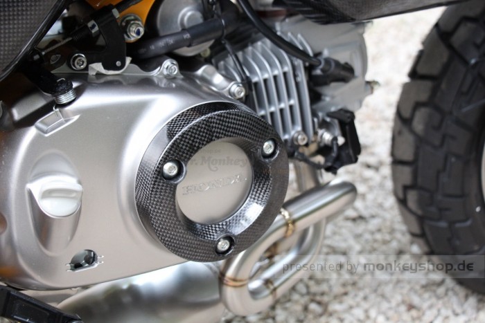 TYGA Carbon Schutz Kupplungsdeckel Engine Cover f. Monkey 125 JB02