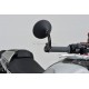 Daytona "D-MIRROR-3" Aluminium Lenkerenden Spiegel schwarz ROUND exzentrisch