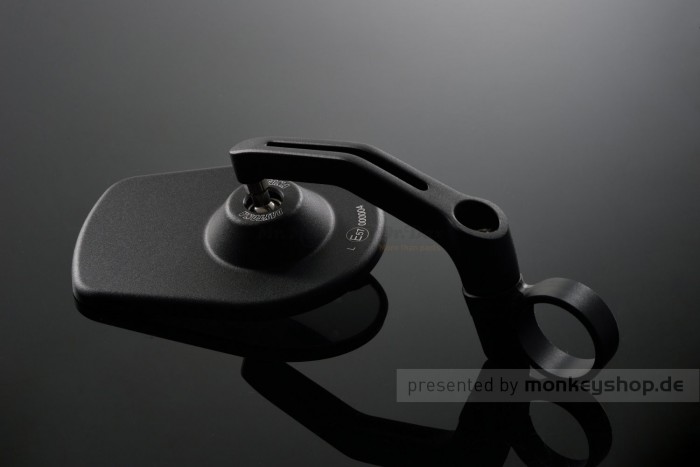 Daytona "D-MIRROR-5" Aluminium Lenkerenden Spiegel schwarz PAN