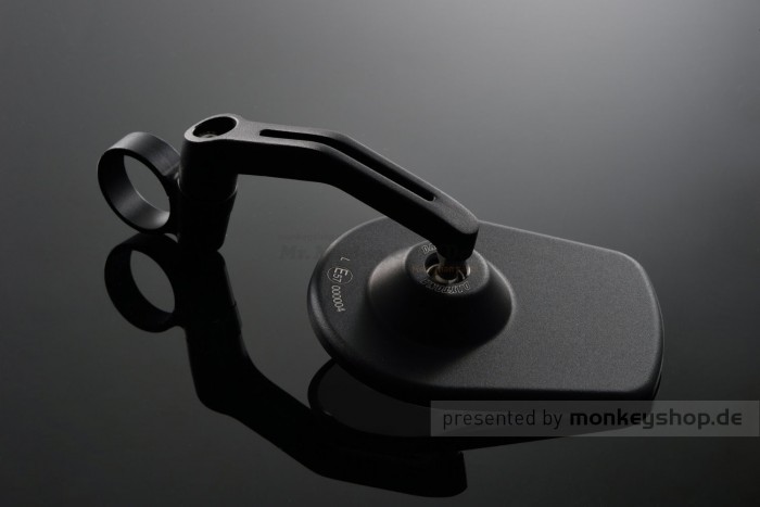 Daytona "D-MIRROR-5" Aluminium Lenkerenden Spiegel schwarz PAN