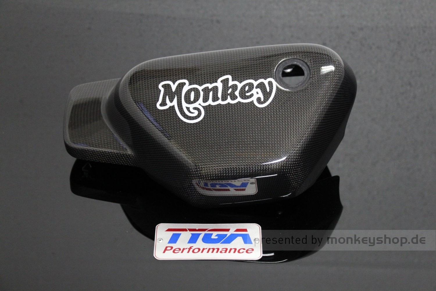 TYGA Carbon Seitendeckel links f. Monkey 125