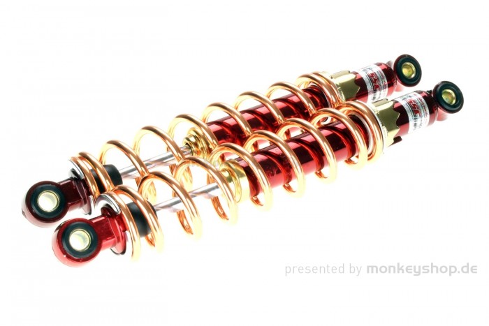 YSS Stoßdämpfer Paar "Christmas Edition" 340 mm gold rot f. Dax 6V