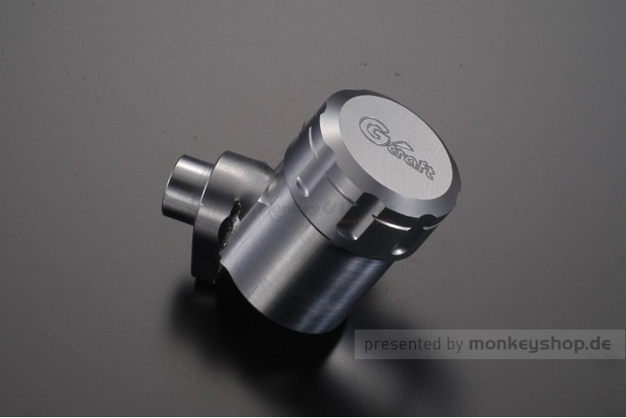 G-Craft Behälter Bremsflüssigkeit Aluminium silber 25° f. Bremspumpe hinten
