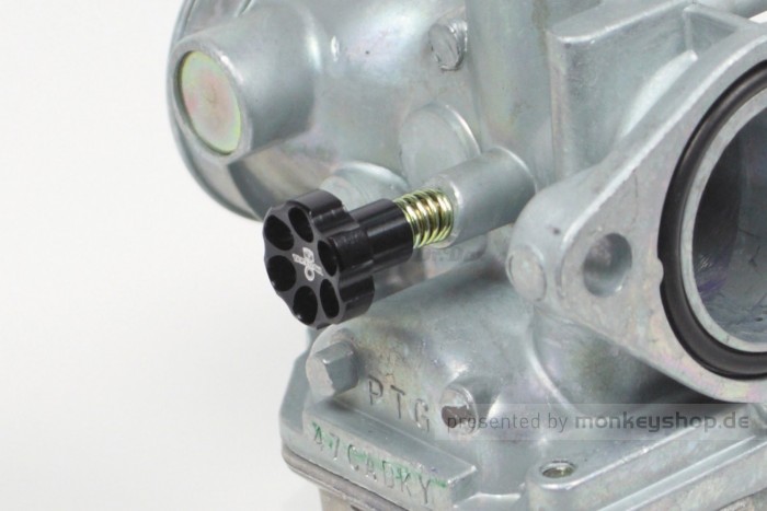 Takegawa Alu CNC Vergasereinstellschraube schwarz f. Keihin PD22 PE24 PE26 PE28