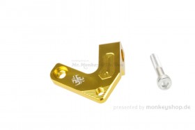 Kupplungszughalter Aluminium gold eloxiert f. MSX + Monkey 125