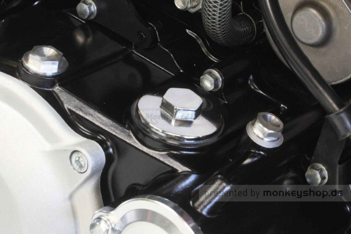 Takegawa Kupplungsdeckel schwarz silber f. MSX JC61 JC75 + Monkey 125 JB02