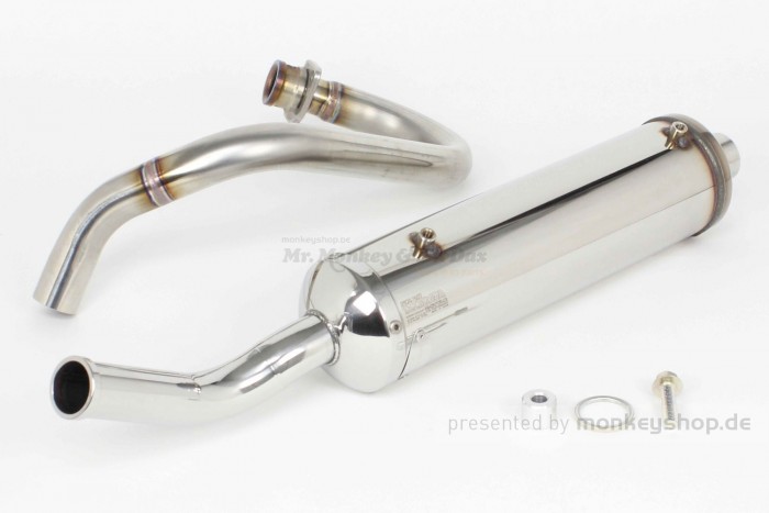 Takegawa Z-Style Edelstahl Auspuffanlage Typ 2 groß f. Monkey 50