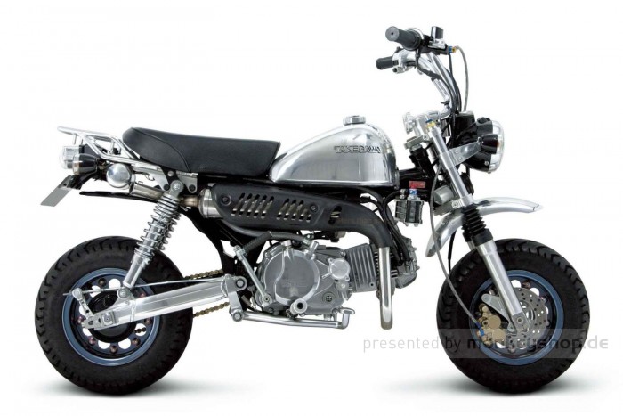 Takegawa Z-Style Edelstahl Auspuffanlage Typ 2 groß f. Monkey 50