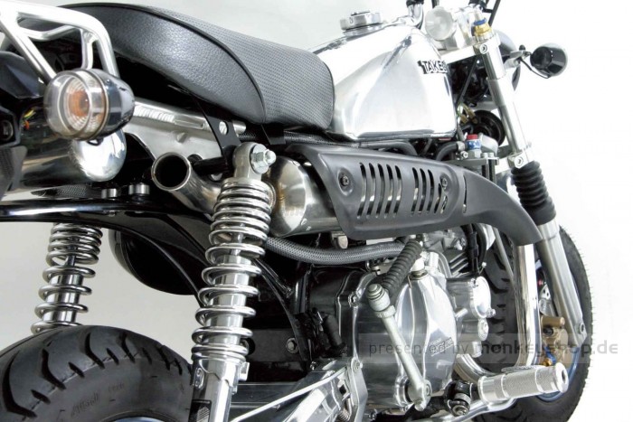 Takegawa Z-Style Edelstahl Auspuffanlage Typ 2 groß f. Monkey 50