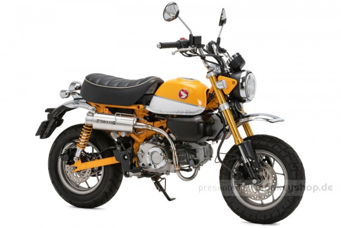 DELTA Barrel 4S Edelstahl / Aluminium Auspuffanlage silber f. Monkey 125