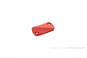 Cover Bremspumpe CNC Alu rot eloxiert f. Monkey 125 + MSX