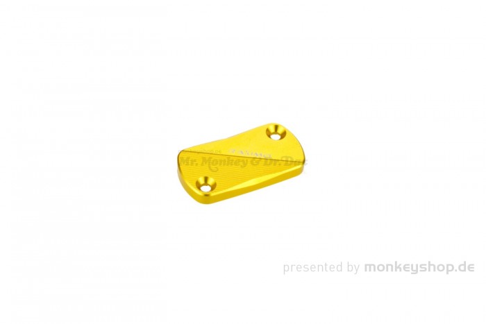Cover Deckel Bremspumpe CNC Alu gold eloxiert f. Monkey 125 + MSX