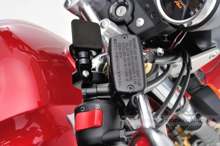 Daytona Universalhalter Lenkerklemme Aluminium schwarz eloxiert