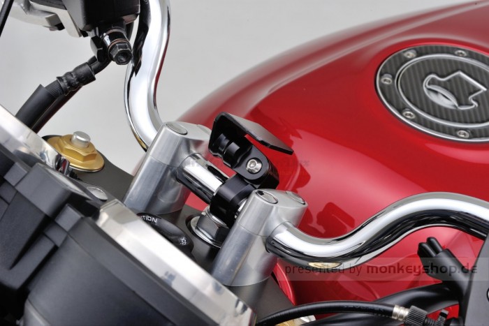 Daytona Universalhalter Lenkerklemme Aluminium schwarz eloxiert