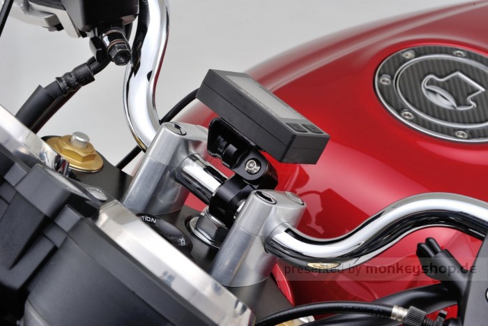 Daytona Universalhalter Lenkerklemme Aluminium schwarz eloxiert