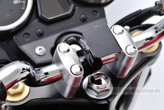 Daytona Universalhalter Lenkerklemme Aluminium schwarz eloxiert