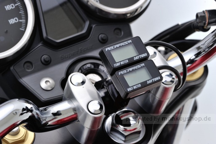 Daytona Universalhalter Lenkerklemme Aluminium schwarz eloxiert