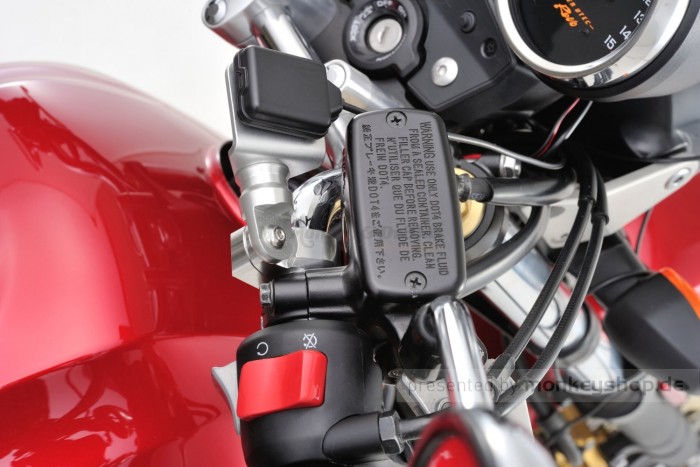 Daytona Universalhalter Lenkerklemme Aluminium silber eloxiert
