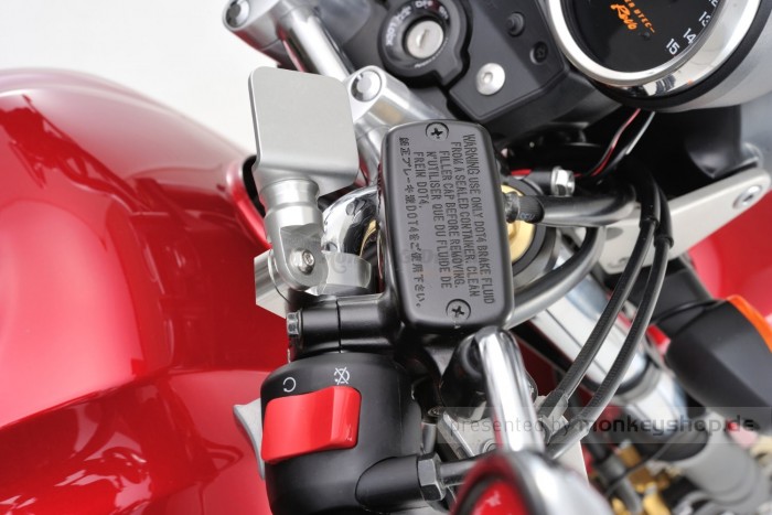 Daytona Universalhalter Lenkerklemme Aluminium silber eloxiert