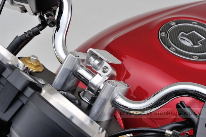 Daytona Universalhalter Lenkerklemme Aluminium silber eloxiert