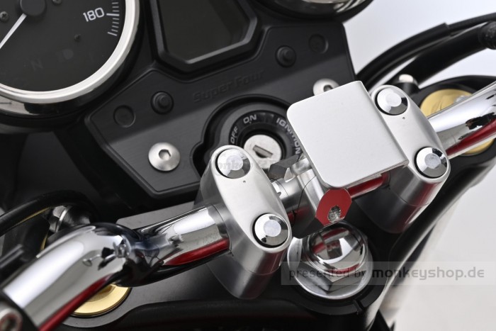 Daytona Universalhalter Lenkerklemme Aluminium silber eloxiert