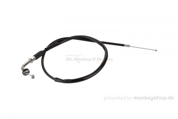 Gaszug schwarz 78cm 90° Bogen Bajonettverschluss f. Monkey 50cc Replika