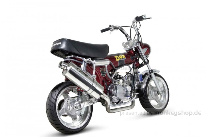 Takegawa Power Silent Oval Edelstahl Auspuffanlage f. Dax