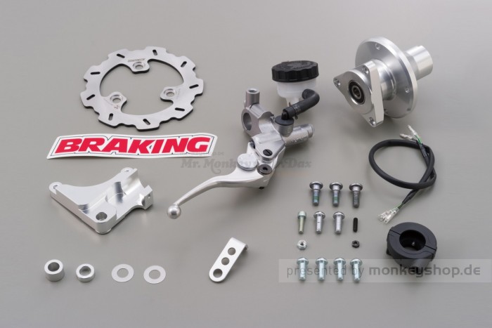 Daytona Scheibenbremse Kit 160 mm WAVE + Vorderrad Nabe f. Monkey