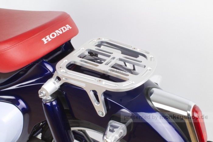 Gepäckträger hinten Aluminium CNC silber eloxiert f. Super Cub 125