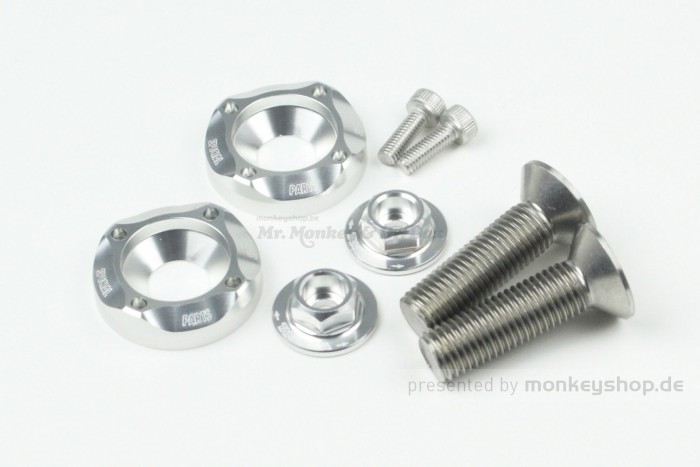Takegawa Gabel Schrauben Set Aluminium CNC silber f. Monkey + Dax