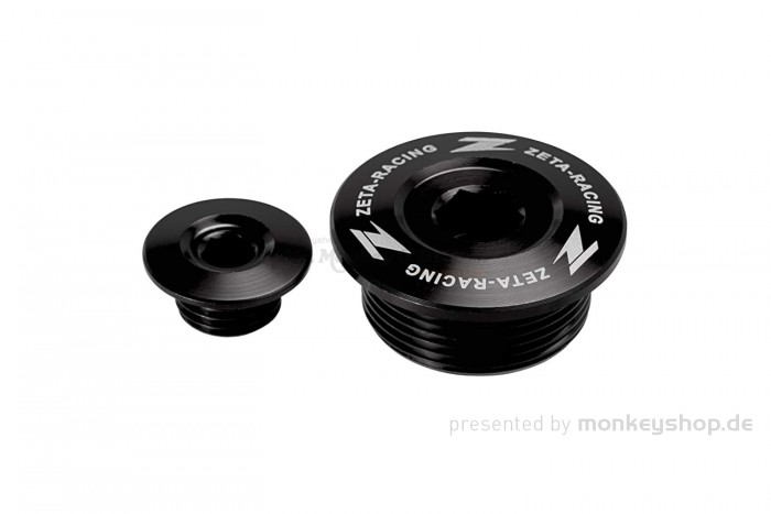ZETA Aluminium CNC Zündungsdeckel Schrauben Set schwarz eloxiert f. Super Cub 125 + MSX 125 + Monkey 125 + Dax 125