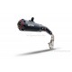 Scorpion Red Power Aluminium / Edelstahl Auspuffanlage schwarz Keramikbeschichtet f. Monkey 125 JB02 JB03