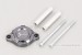 Kitaco E-Starter Deckel Aluminium CNC gunmetal grau eloxiert f. MSX Grom JC92 + Monkey 125 JB03 JB05 + Dax 125