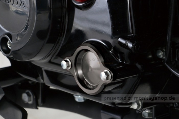Kitaco Ölfilter Deckel Aluminium CNC gunmetal grau eloxiert f. MSX Grom JC92 + Monkey 125 JB03 JB05 + Dax 125